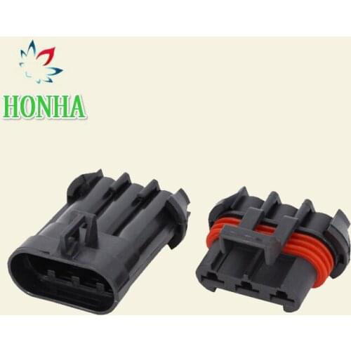 Free shipping 10sets 3 hole jacket car equipped with connectors car connector terminals DJ70382A-6.3-11/21 3P