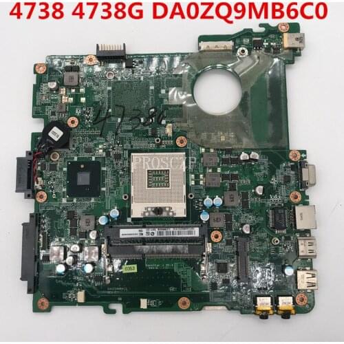 Free shipping For 4738 4738G 4738Z 4738ZG Laptop motherboard DA0ZQ9MB6C0 working well