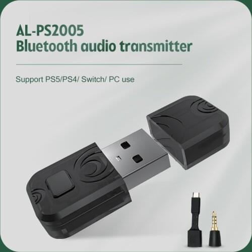 Aolion Wireless Audio Transmitter Dongle For PS5/PS4/PC/Switch Support Earphone Speaker Wireless Bluetooth Audio Transmitter