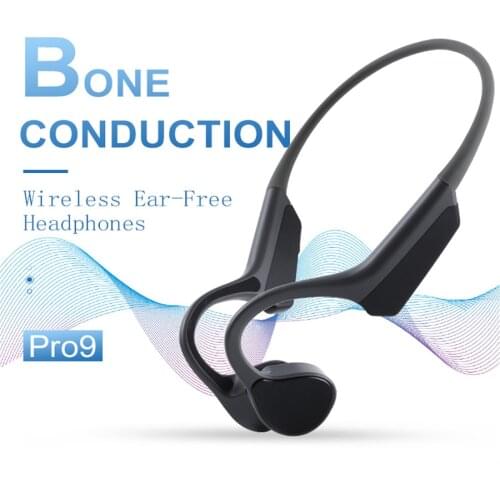 Pro9 Bone Conduction Headphones Bluetooth Wireless Sports Earphone Open Ear IP65 Waterproof Headset Stereo With Microphone Hot