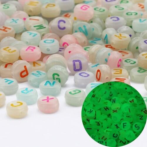 Beige Mix Letter Beads 4x7mm Flat Round Acrylic Alphabet Spacer Loose Beads for Jewelry Making DIY Necklace Bracelet Accessories