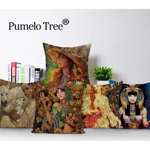 Tiger Elephant Cushion Cover Flamingo Home Decoration Pillows Case Print Car Cushions Covers Animal Woman Bedroom Pillows Cases