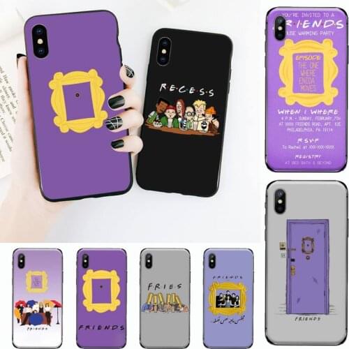 Friends tv series Purple door Phone Case Cover Fundas for iPhone 11 12 pro XS MAX 8 7 6 6S Plus X 5S SE 2020 XR