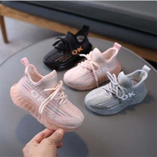 Spring and autumn new childrens shoes unisex preschool girls boys' sports shoes mesh breathable fashion casual childrens shoes