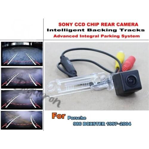 For Porsche Porsche 968 968C 1992~1995 / 986 BOXSTER 1997~2004 Tracks Dynamic Tragectory Camera HD CCD Rear View Camera