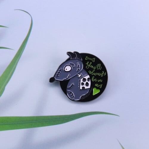 Sparky Frankenweenie Dog enamel Pin cartoon Puppy Tim brooch