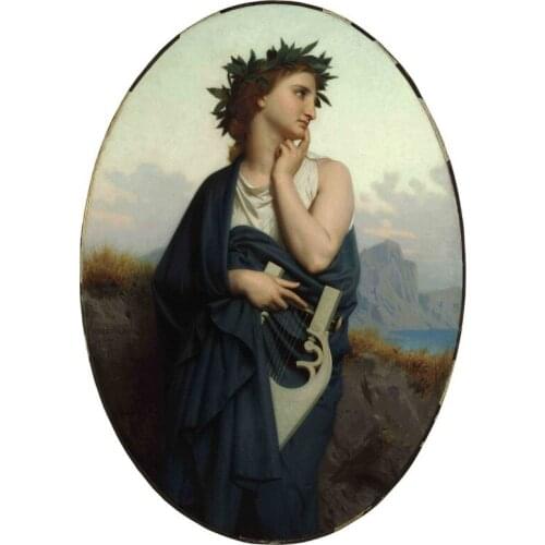 Handmade Oil painting reproduction The Muse aka Philomele by William Bouguereau