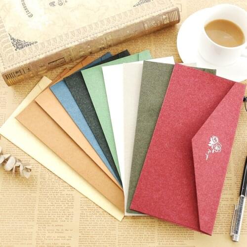 1PC Classical White Black Kraft Blank Mini Paper Window Envelopes Wedding Invitation Envelope Gift Envelope