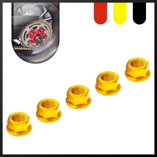 Motorcycle Rear Sprocket Cover Nuts M10*1.0 For Ducati Hypermotard 821 939 Hypermotard 950 Panigale 899 959 Monster 821