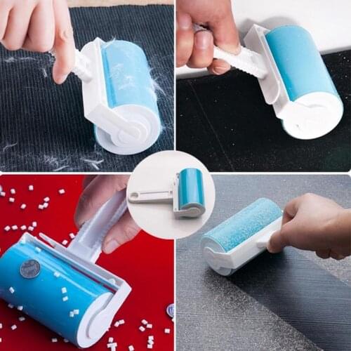 1pc Remover Washable Brush Fluff Cleaner Sticky Picker Lint Roller Carpet Dust Pet Hair Clothes Reusable Home Essential Tool