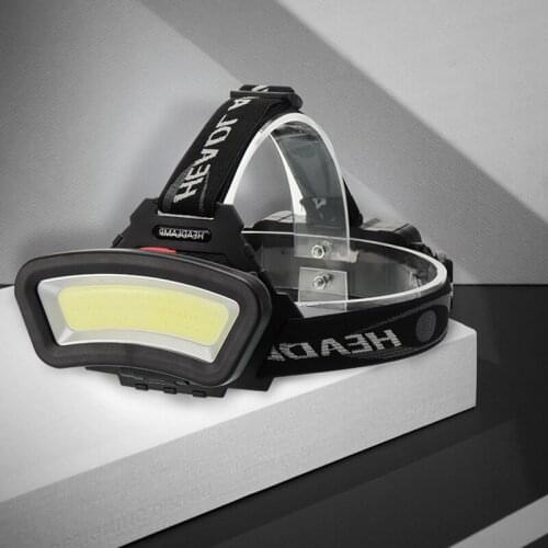 Outdoor Night Fishing Headlamp USB Rechargeable Headlight Night Riding Flashlight Torch COB LED ABS Waterproof Head Lamp