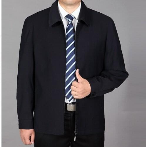 New Fashion Men Slim fit Solid Color Jacket Zipper Casual Jackets Gentlemen Coat Male Clothing