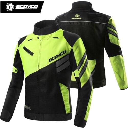 2018 New Summer Mesh Motorcycle riding clothes Moto Racing jacket crashproof kinght Motorbike reflector jacket JK36