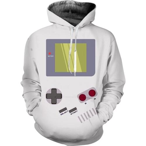 OGKB Mens/Women Casual Sweatshirts 3d Video Game Console Harajuku Hoodies Print Game Over Hooded Sportswear Streetwear