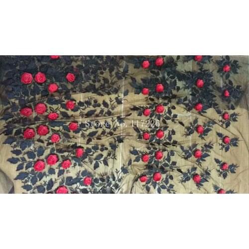 Ship by dhl 3d flower white embroidery mesh tulle fabric JRB-72802 with beads african net lace fabric for nice dress