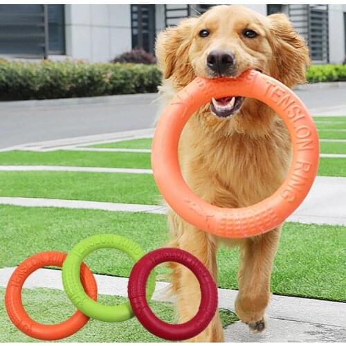 Pet Flying Discs EVA Dog Training Ring Puller Resistant Bite Floating Toy Puppy Outdoor Interactive Game Playing Products Supply
