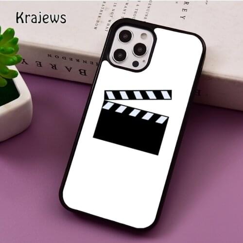 Film Movie Clapperboard Clapper Board phone Case For iPhone 5 SE 2020 6S 7 8 Plus 12 mini 11 Pro X XR XS Max Samsung S8 S9 S10