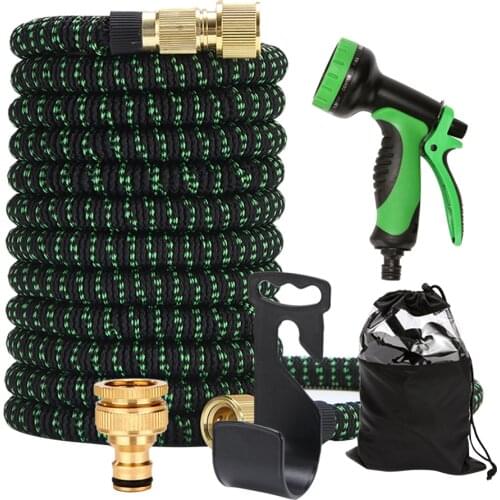 100ft Garden Lawn Expandable Watering Car Wash Flexible Irrigation Hose Kit EU Garden Sprinkler Lawn Irrigation Drip