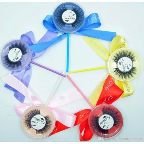 Seashine Makeup Beauty10 PCS Lollipop Lashes 3D Mink Lashes 100% Hand Made Factory False Lashes Mink Lashes Eyelashes Extension