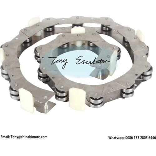 Heavy Duty Escalator Newel Chain 18 Rollers
