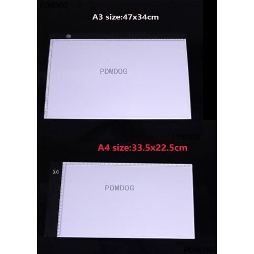 Ultra-thin LED diamond painting lamp cushion lamp cushion diamond painting accessory kit with scale A3/A4 drawing board box