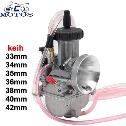 Sclmotos - Air Striker Universal Motorcycle KEIHI PWK Carburetor Carb 33 34 35 36 38 40 42mm for Yamaha MT-07 YZF TMAX530 500