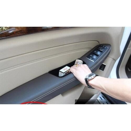 Yimaautotrims For Mercedes Benz GLS X166 2017 2018 Interior Front Door Handle Armrest Container Holder Tray Storage Box Cover