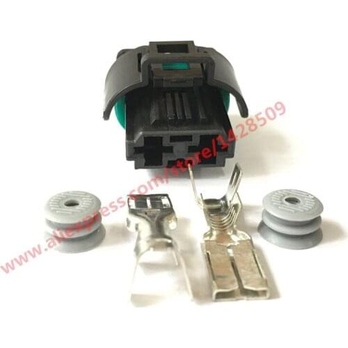 10 Sets Tyco Amp 2 Pin Female Auto Waterproof Connector Sealed Auto Plug Map Sensor Connector 1544317-1 1544678-2