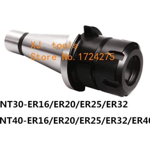 1pcs New NT40 NT30 ER16/ ER20/ ER25/ ER32/ ER40 collet chuck Holder,CNC tool holder clamp
