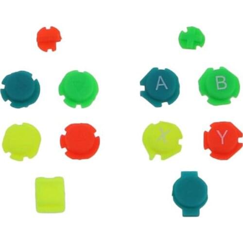 10 sets Colorful ABXY Directions Keys Buttons Joystick for Nintendo Switch NS Controller Joy-con Left Right handle Menu button