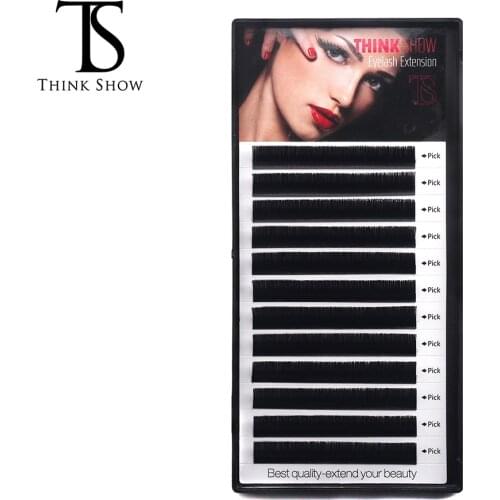 12Lines/Tray C/D Curl Eyelash Extension 3D Korea Silk Volume Eyelashes Makeup Natural Lashes Artificial False Eyelashes