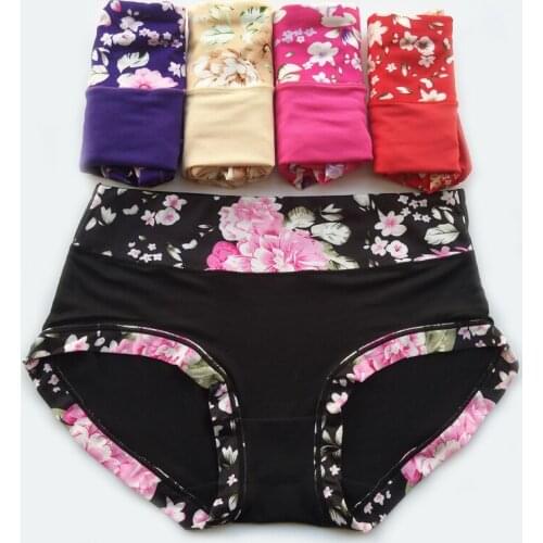 5Pcs/Lot Panties Underwear Women Cotton Panty Printed Sexy Briefs Tanga Cute Thong Soft Panties For Women Underwear Calcinhas