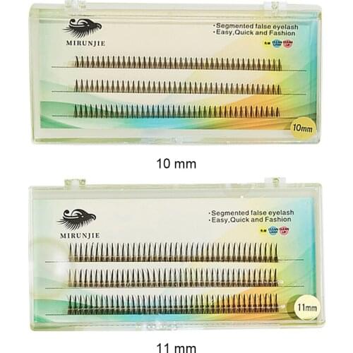 60/120pcs Professional Makeup Individual Cluster Eyelashes Grafting Fake False Eyelashes Extension Individual Eyelash Bunche