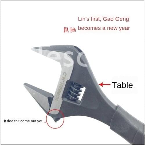 American C.h.hanson adjustable wrench 8 inch large opening adjustable wrench 40mm opening universal wrench