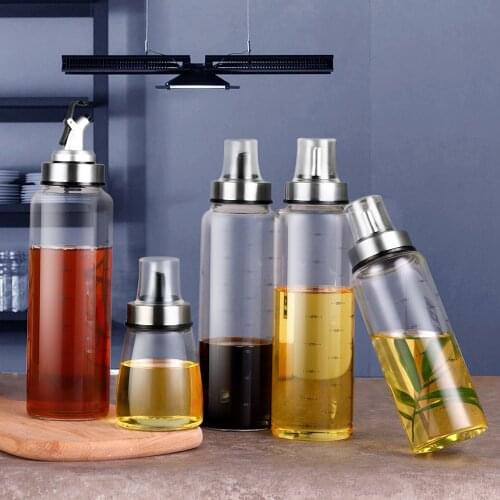 Cooking Seasoning Oil Bottle Sauce Bottle Glass Storage Bottles For Oil And Vinegar Creative Oil Dispenser For Kitchen Accessory
