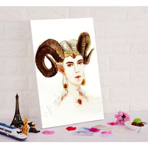 Picture by numbers oil painting Aries coloring by numbers cartoon poster modular painting birthday gift digital paint by numbers