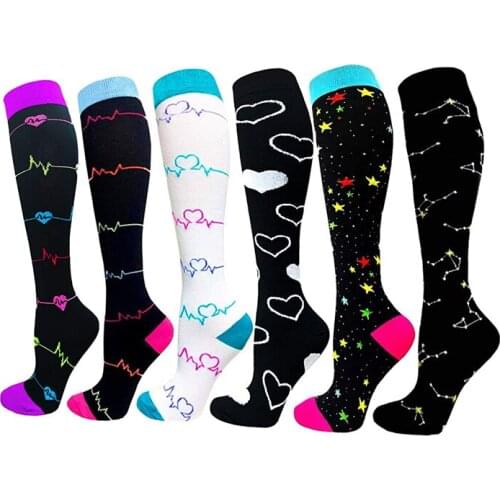 Compression Stockings Prevent Swelling Edema Blood Circulation Nurses Unisex Outdoor Running Cycling Long Pressure Stockings