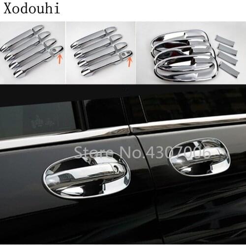 Car cover Styling frame panel lamp trim ABS chrome door handle bowl For Mercedes Benz Vito W447 2017 2018 2019