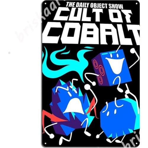 Cult Of Cobalt - Blue Tone Metal Signs pub Retro Bar Cave Plaques Tin sign Posters
