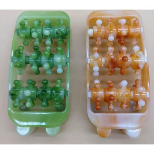 Two-Color Roller Foot Massager Mini Foot Meridian Roller Care Reflexology Relax Relief Massager Spa Anti Cellulite Foot Care