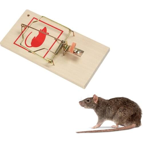 Reusable Wooden Mice Mouse Traps Bait Mice Vermin Rodent Mouse Killer Pest Control Mousetraps Trap Home Garden Outdoor Use