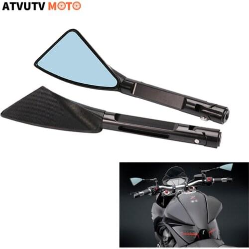 1pair Motorcycle Aluminum Rearview Mirror For HONDA Cb400 Dio Hornet Yamaha Fz1 Mt07 Mt09 Kawasaki Z800 Z1000 Benelli Ducati