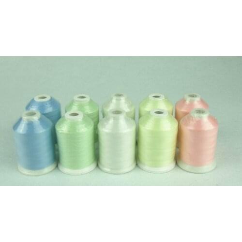 Nylon Glow in the dark thread Luminous Thread Moonlight Thread For Knitting Embroidery Machine, 1000m *10 , Free Shipping