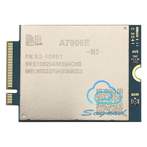 New Original SIMCOM A7906E-M2 LTE CAT6 Multi-Band LTE-FDD/LTE-TDD/HSPA+ M.2 module B1/B3/B5/B7/B8/B20/B28/B32/B38/B39/B40/B41