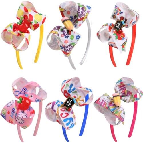 Girls Back to school hair accessories Hair Hoop Hair band Children Lovely Sweet Bow Headband Hair Accessories резинки для волос