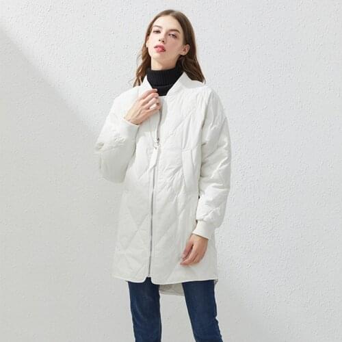 2020 Winter Ultra Light White Duck Down Coat Oversize Stand Collar Long Jacket Women Puffer Parkas Slim Warm Snow Outwear