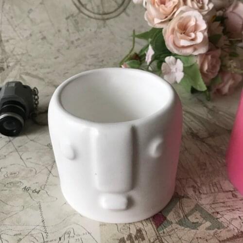 Candlestick Pen Candle Holder Cement Silicone Planter Molds DIY Resin Craft Concrete Plaster Ashtray Mould