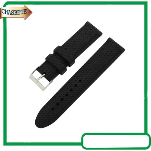Silicone Rubber Watch Band for Samsung Gear S3 Classic / Frontier 22mm Men Women Resin Strap Belt Wrist Loop Bracelet Black
