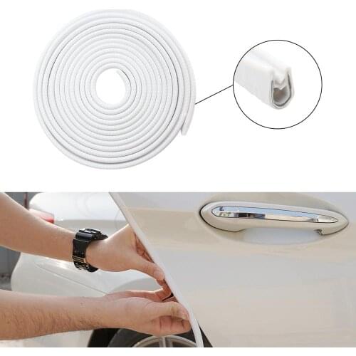 SENZEAL 5M/16.4FT U Shape Rubber Seal Strip Trim Protector Car Door Edge Guards Anti-collision Waterproof Fit for Most Cars