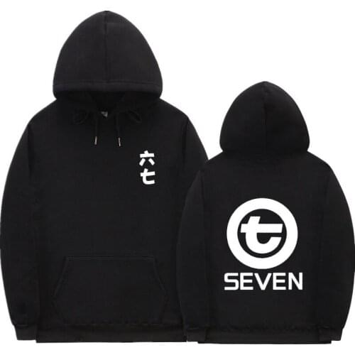 SEVEN Letter Printed hoodies Men women Sweatshirt Women Warm Streetwear Thicken Hoodies Fleece Winter Hoodie